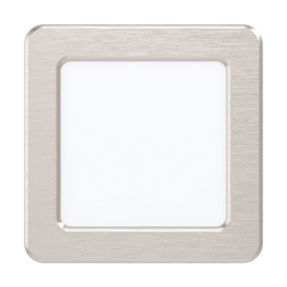 Eglo 99183 Светодиодный встраиваемый cветильник FUEVA 5, 5,5W (LED), 117х117, ET26, 700lm, 4000K, сталь, никель
