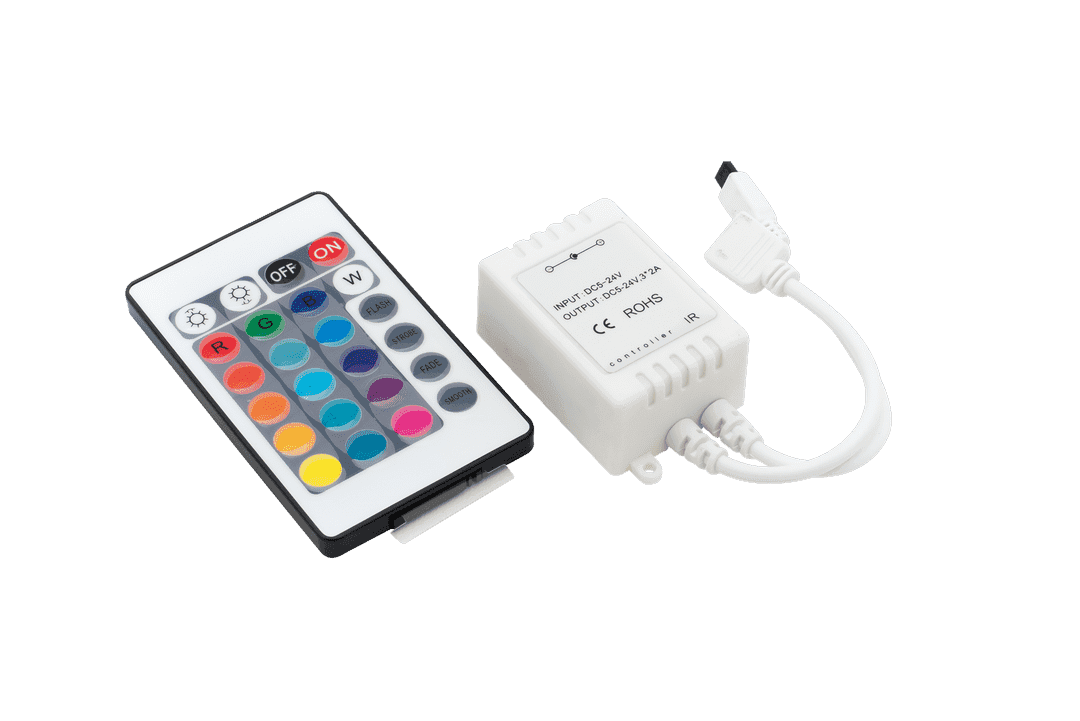 SWG LED RGB контроллер 6А 12/24 Вольт, ИФ 24 кн IR-RGB-24-6A