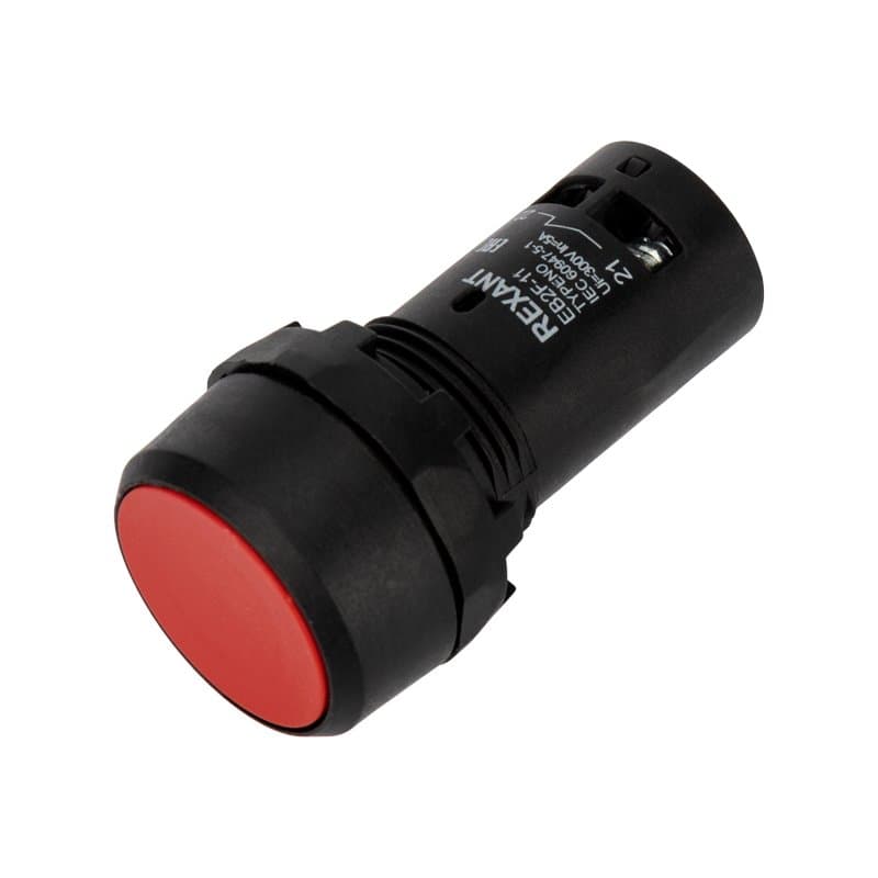 Кнопка EB22 возвратная красная NO+NC 230 В Rexant 36-5530
