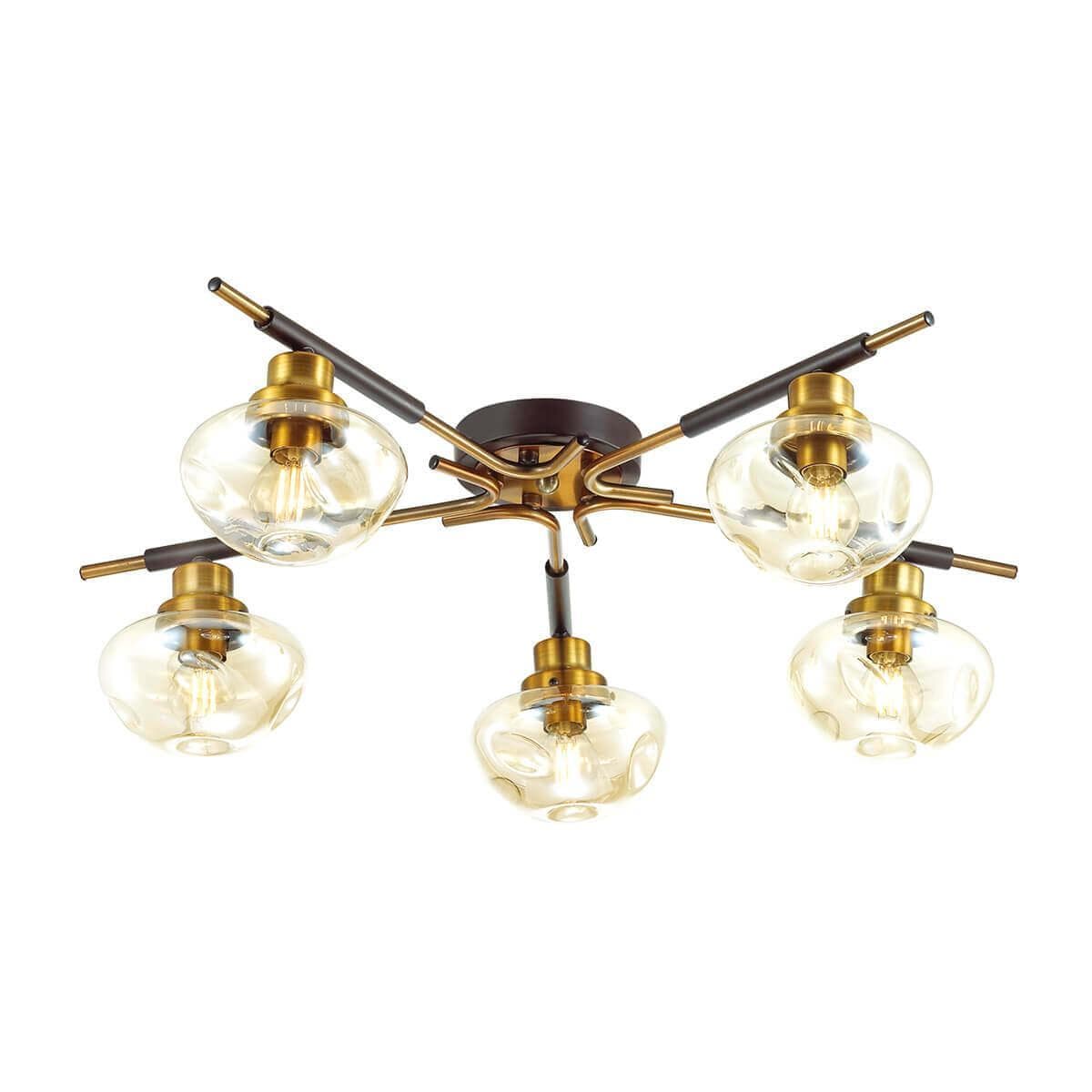 Lumion 4405/5C LN19 064 коричневый, золотой Люстра потолочная E14 5*40W 220V YOSHI — миниатюра 1