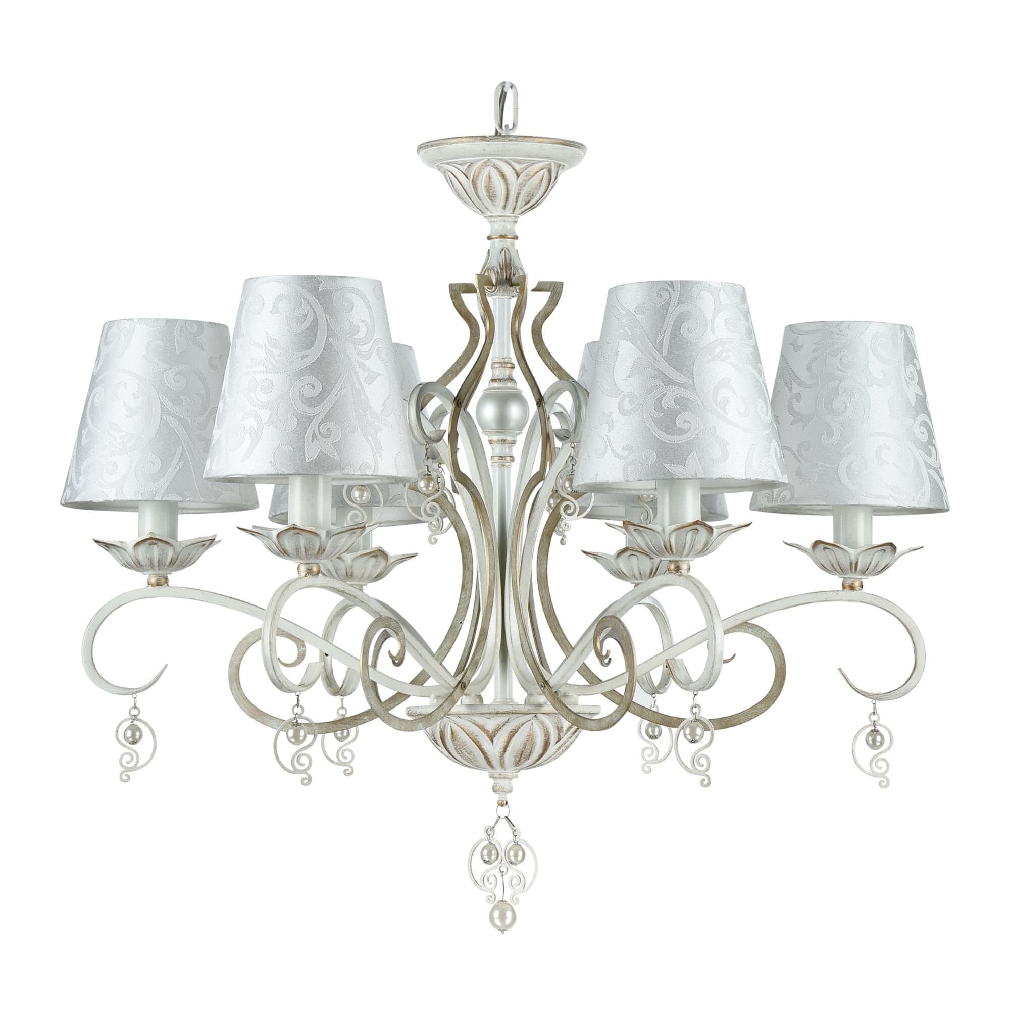 Maytoni Elegant Monile Белый с Золотом Люстра 6xE14 40W ARM004-06-W — миниатюра 7