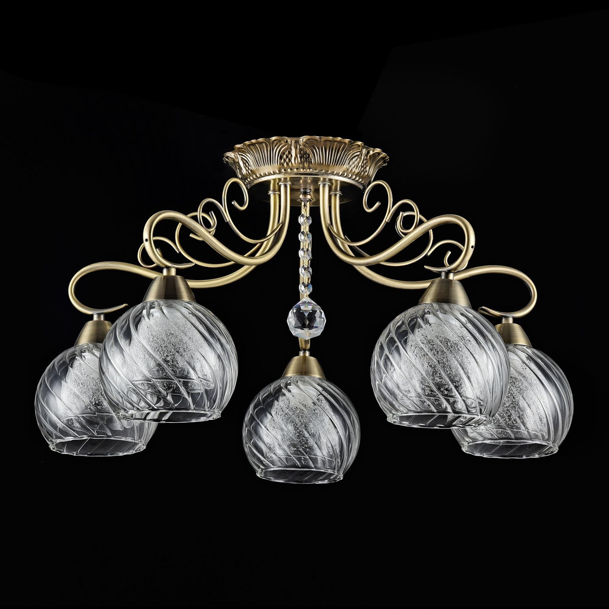 Freya Classic Nella Бронза Потолочный светильник E14 40W FR2662-PL-05-BZ — миниатюра 3
