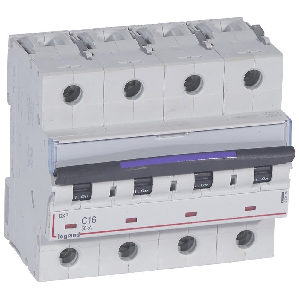 Legrand DX3 Автоматический выключатель 50кА 16А 4P C 410174