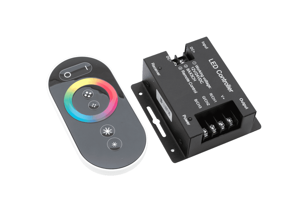 SWG Led controller touch DELUCE 24А, 12/24 Вольт, RF-RGB-S-24A