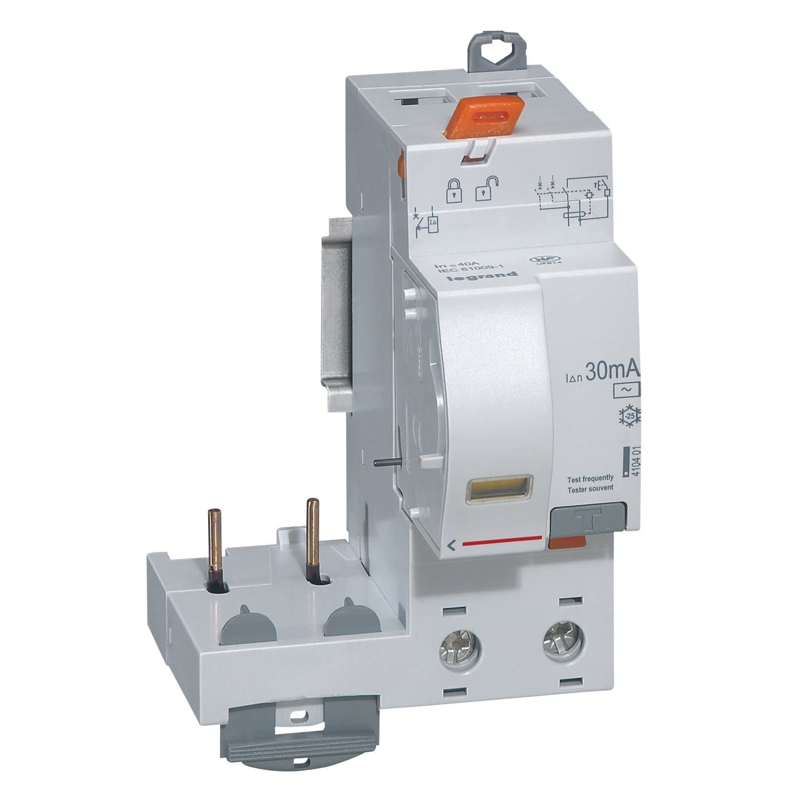 Legrand DX3 Дифференциальный блок 30 мА 2P 230В 40А 2 мод (AC) 410401 — миниатюра 1