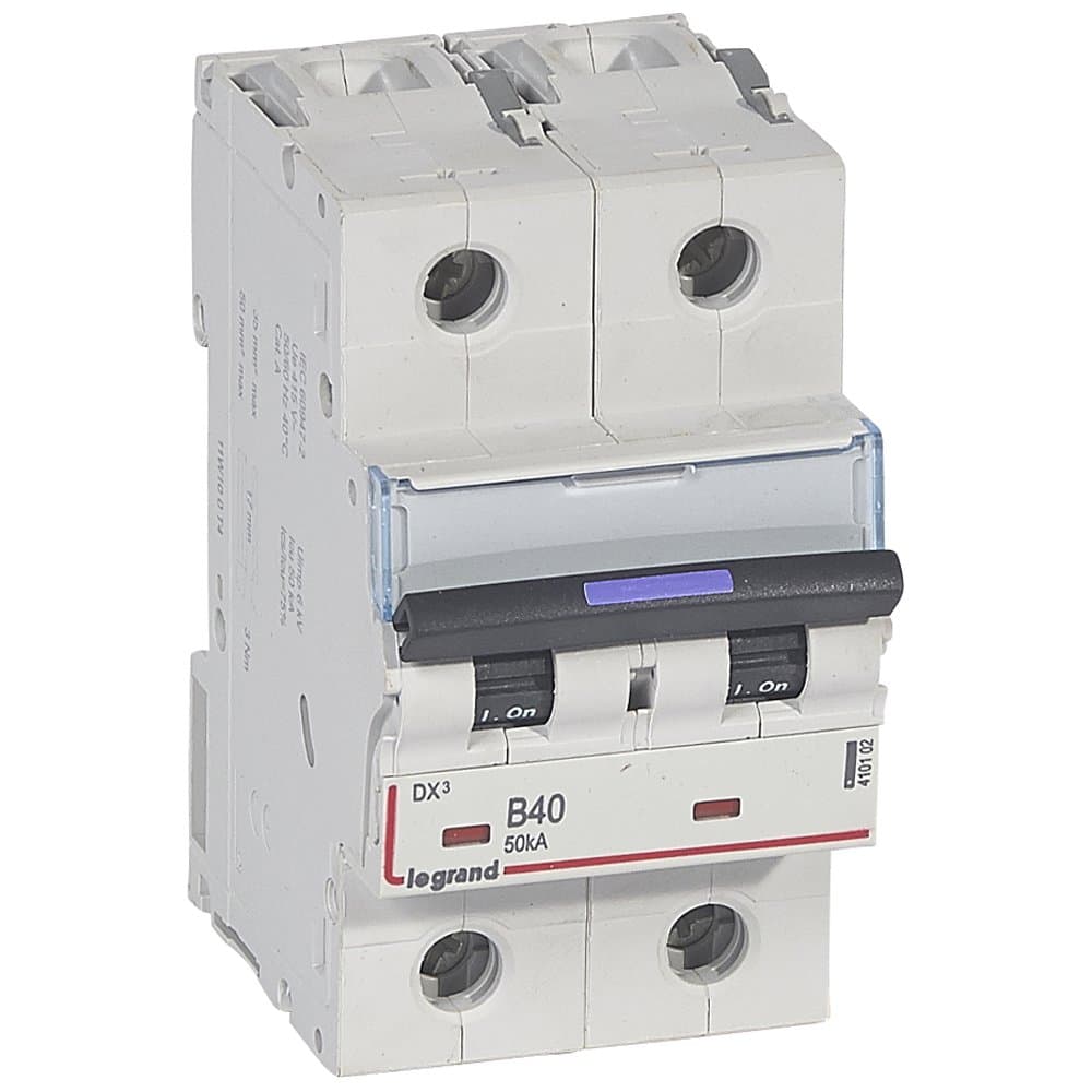 Legrand DX3 Автоматический выключатель 50кА 40А 2P B 410102 — миниатюра 1