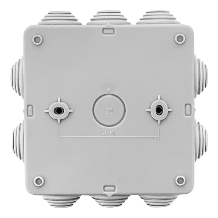 EKF PROxima Коробка распределительная КМР-030-014 с крышкой (100х100х50), 10 мембр. вводов IP55 — миниатюра 6