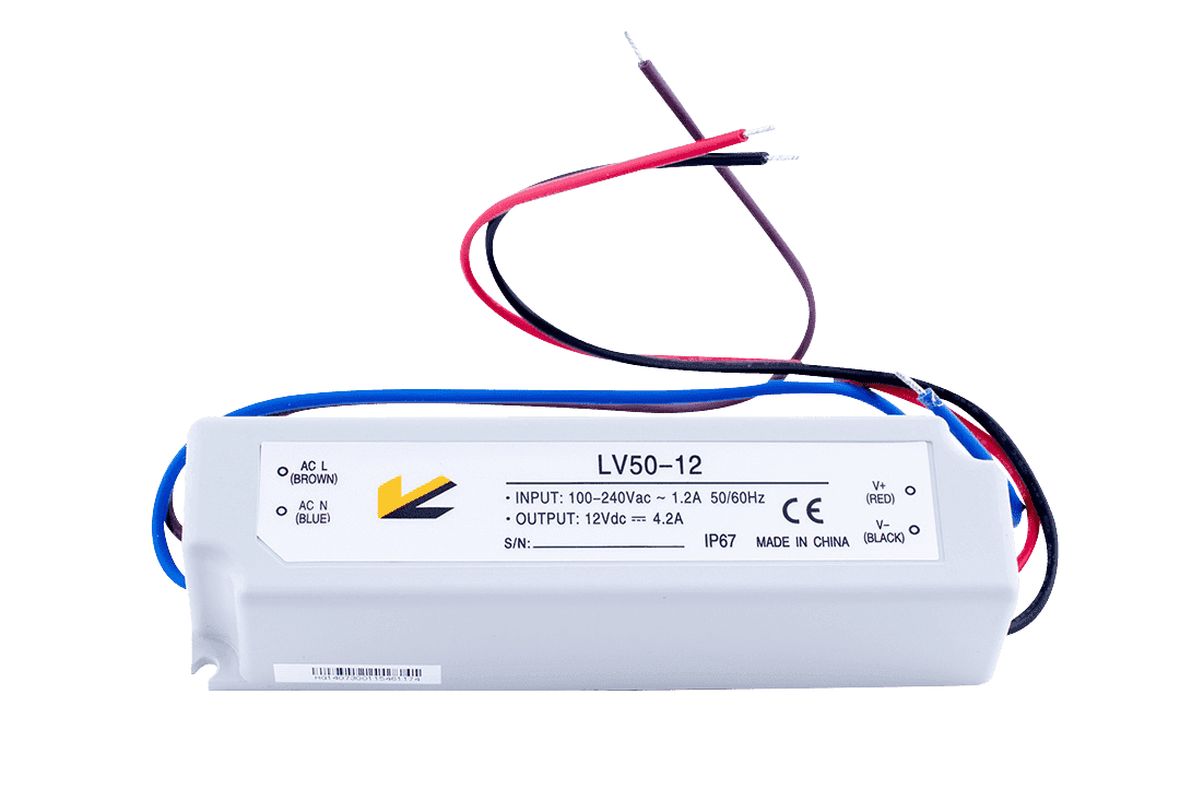 SWG Блок Питания для ленты IP 67 пластик 50 W, 12V LV-50-12