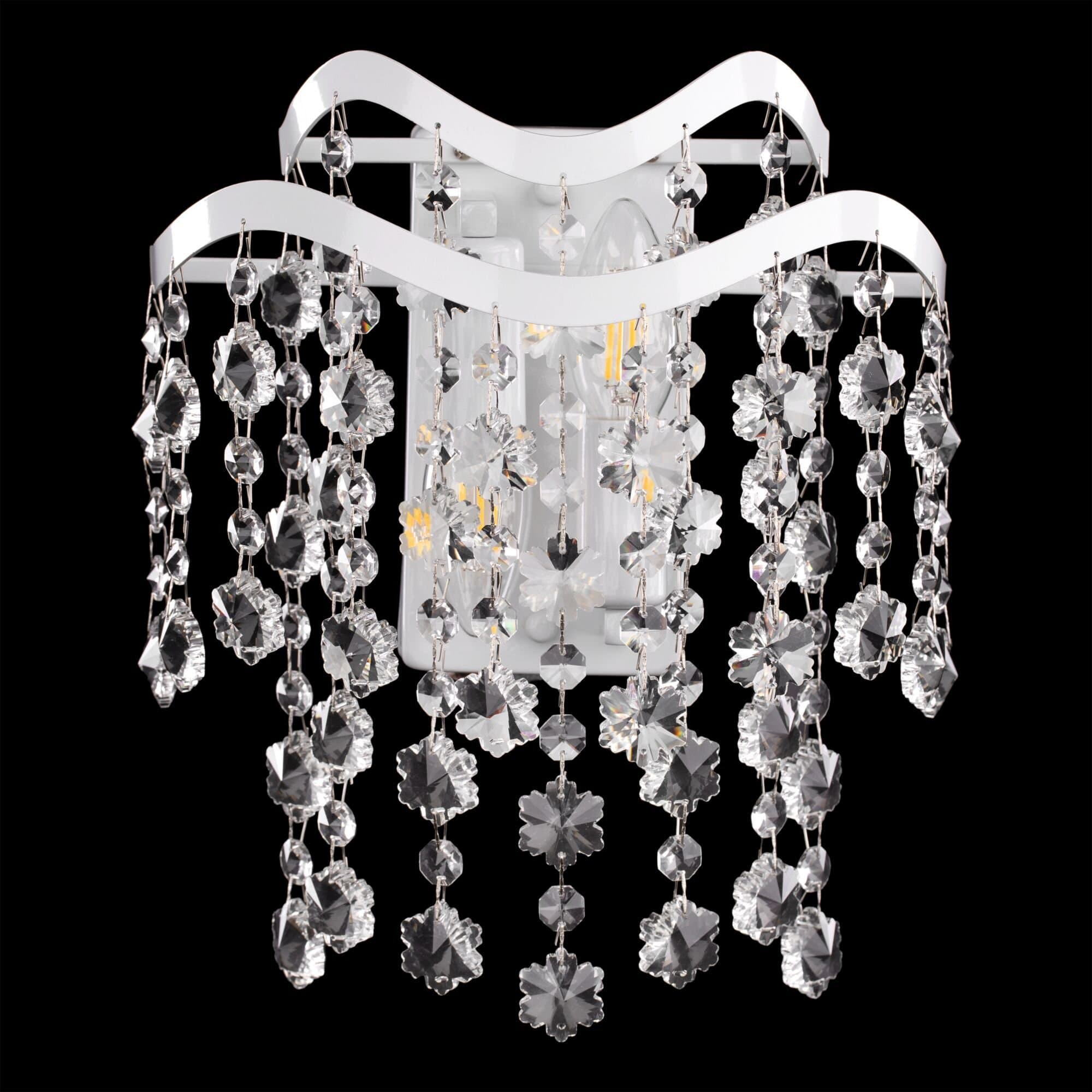 Freya Crystal Charlotte Белый Бра E14 40W FR1001WL-02W — миниатюра 4