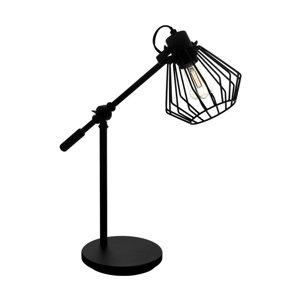 Eglo 99019 Настольная лампа TABILLANO 1, 1x40W(E27), L560, B180, H475, сталь, черный