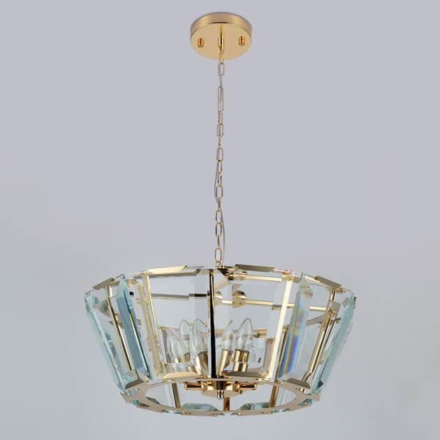 Ambrella Подвесная люстра с хрусталем TR5111 GD/CL золото/прозрачный E14/6 max 40W D550*1000 — миниатюра 3