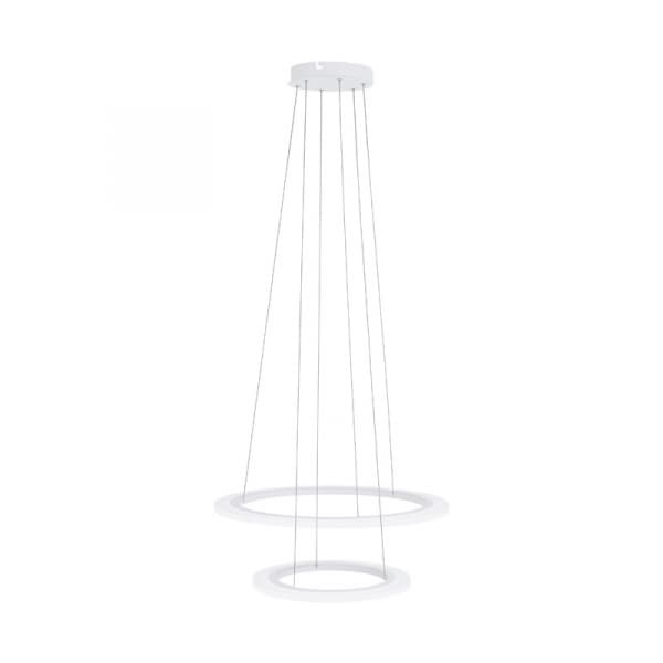 Eglo Подвес LED PENAFORTE с димм., 42,5W(LED), Ø600, H1500, алюминий, белый/акрил, белый 39273 — миниатюра 1