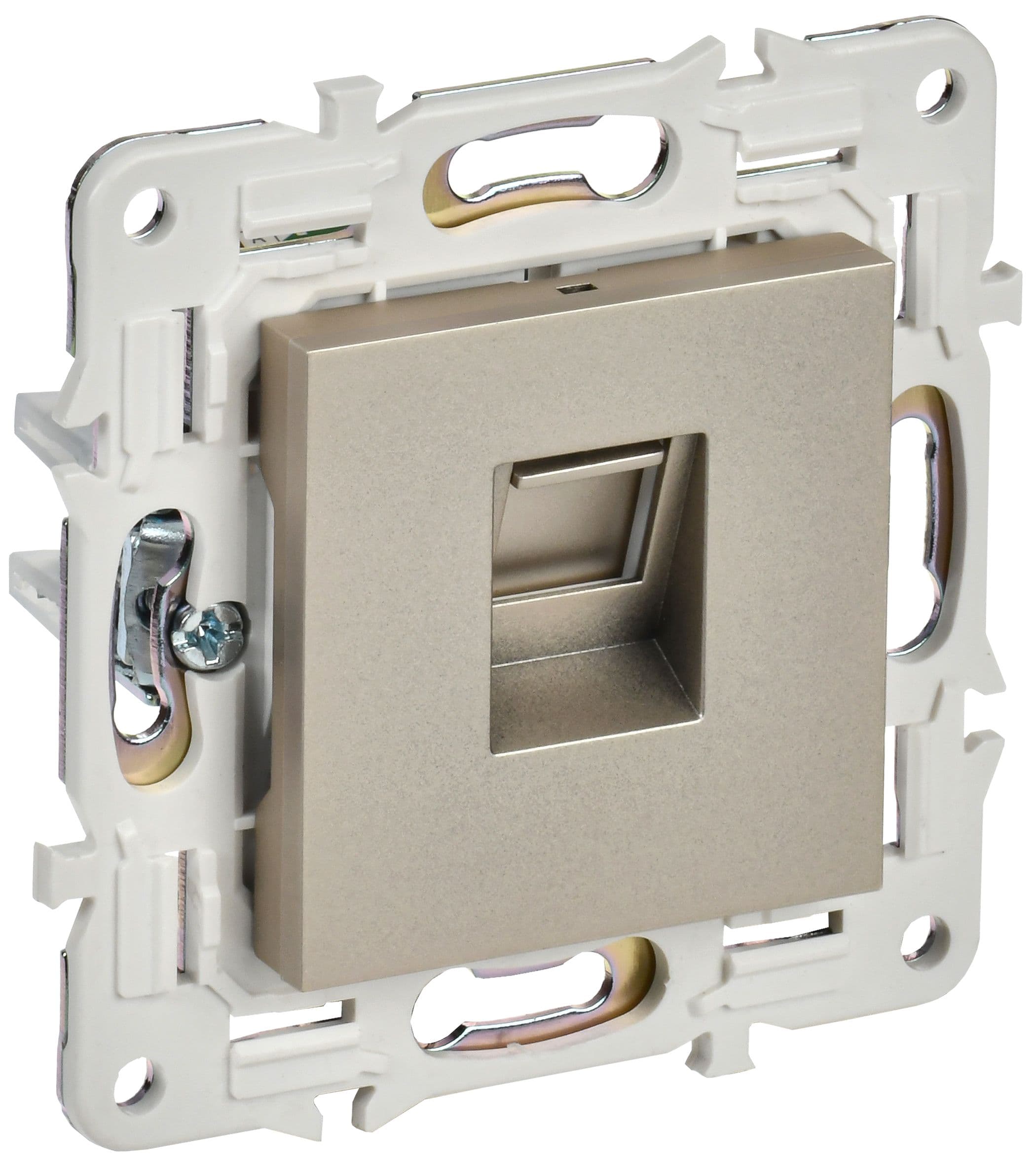 IEK SKANDY Шампань Розетка компьютерная RJ45 кат.5E SK-K01Sh