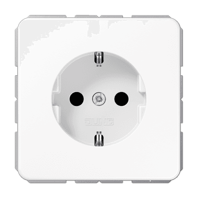 JUNG Розетка штепсельная Schuko 16A 250V с защитой от детей CD1520KIWW