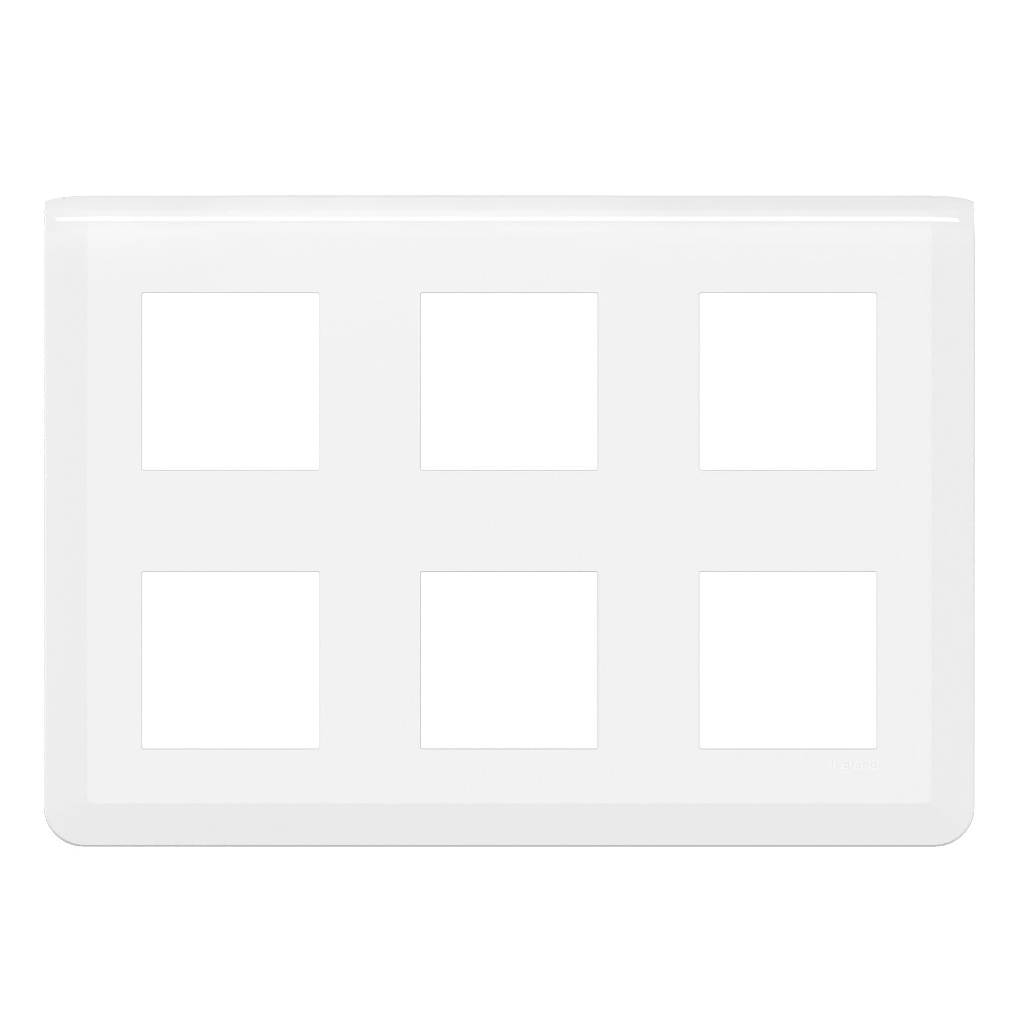 Legrand Mosaiс Рамка - Программа Mosaic - 2x3x2 модуля - белая 078832L