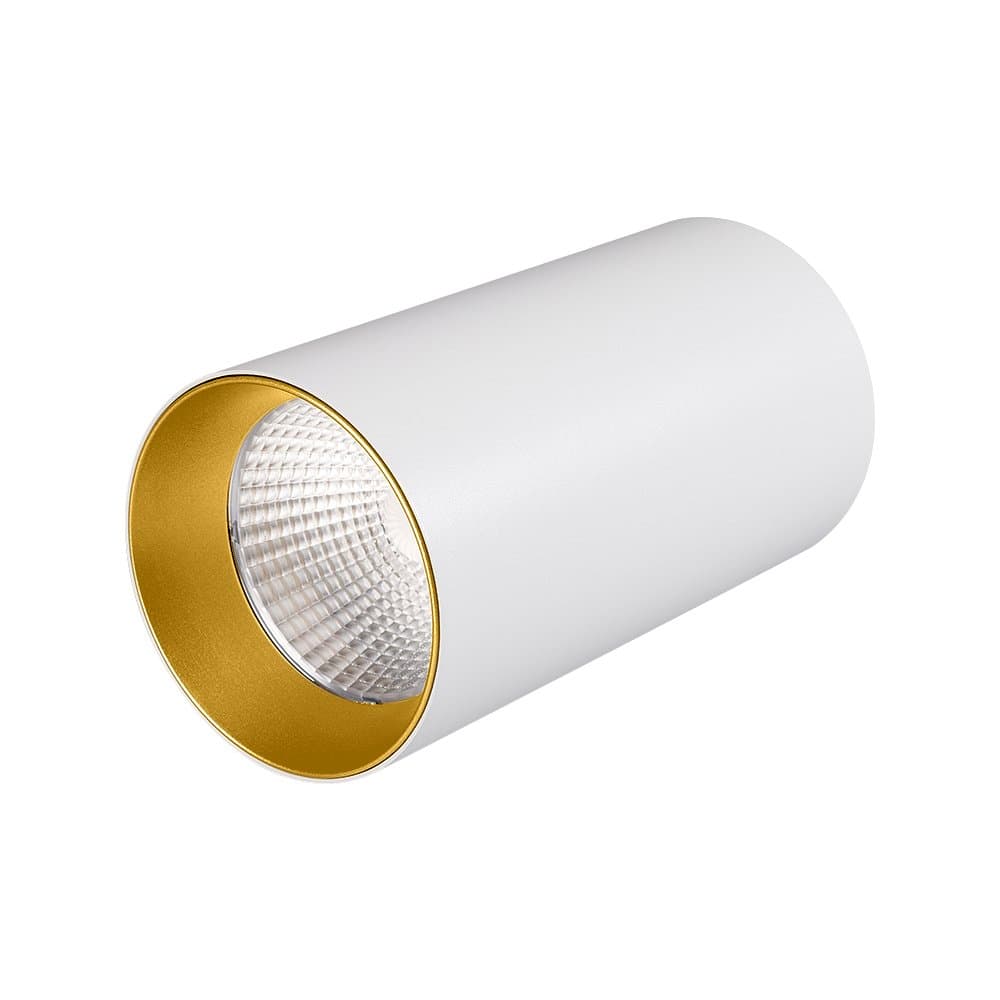 Arlight Светильник накладной SP-POLO-R85-1-15W Day White 40deg (White, Gold Ring) (IP20 Металл, 3 года) 022941 — миниатюра 1