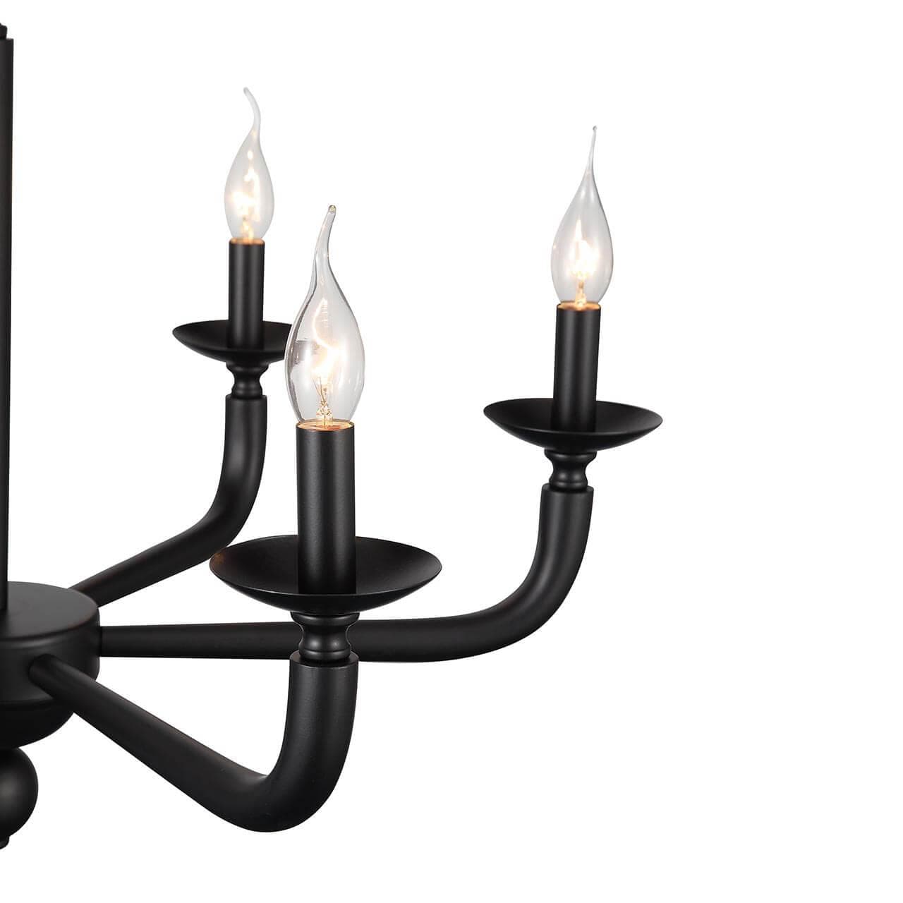 ST Luce SL1114.403.06 Люстра подвесная Черный E14 6*40W — миниатюра 3