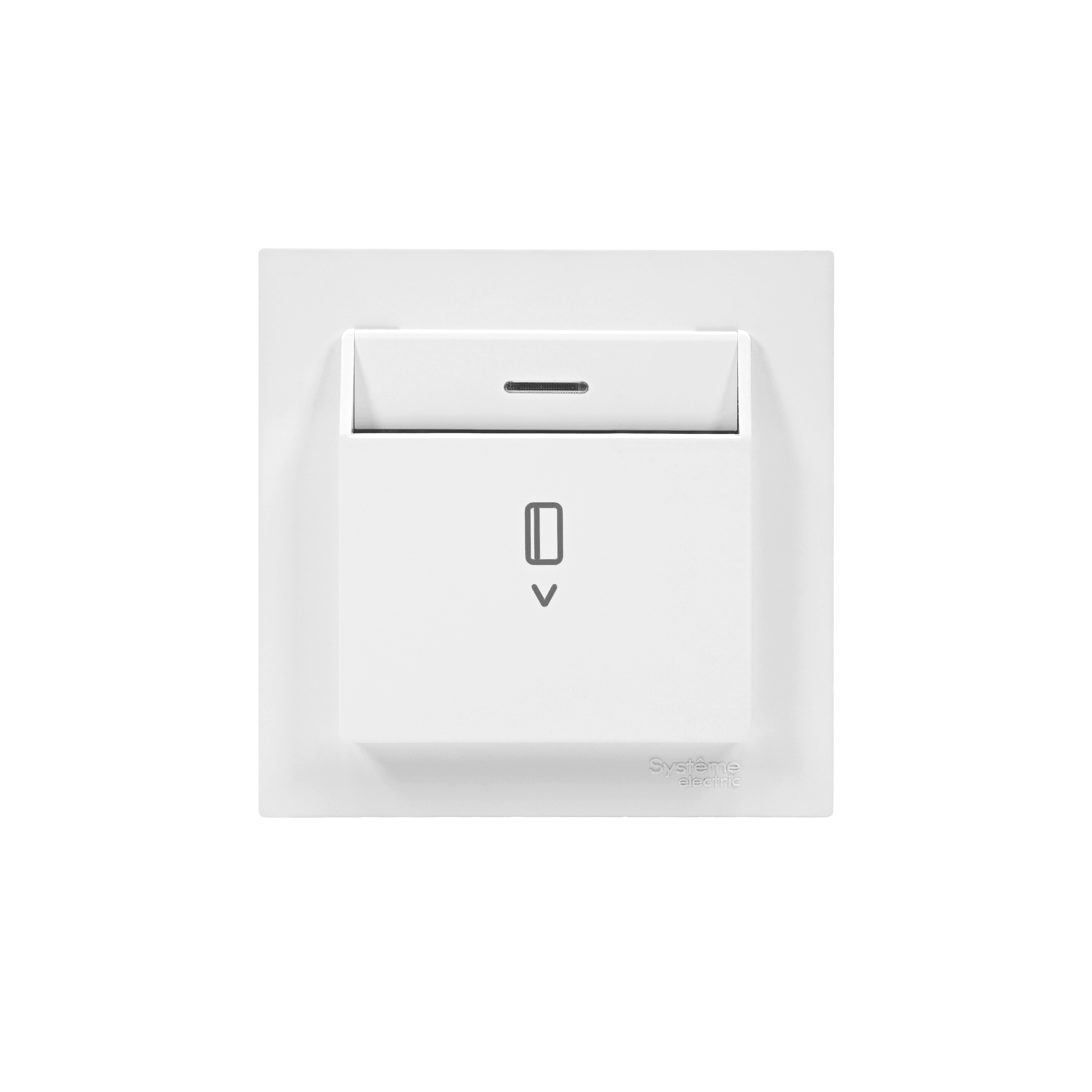 Systeme Electric AtlasDesign Белый Выключатель карточный с подсветкой, 10А, без задержки отключения, механизм — миниатюра 10