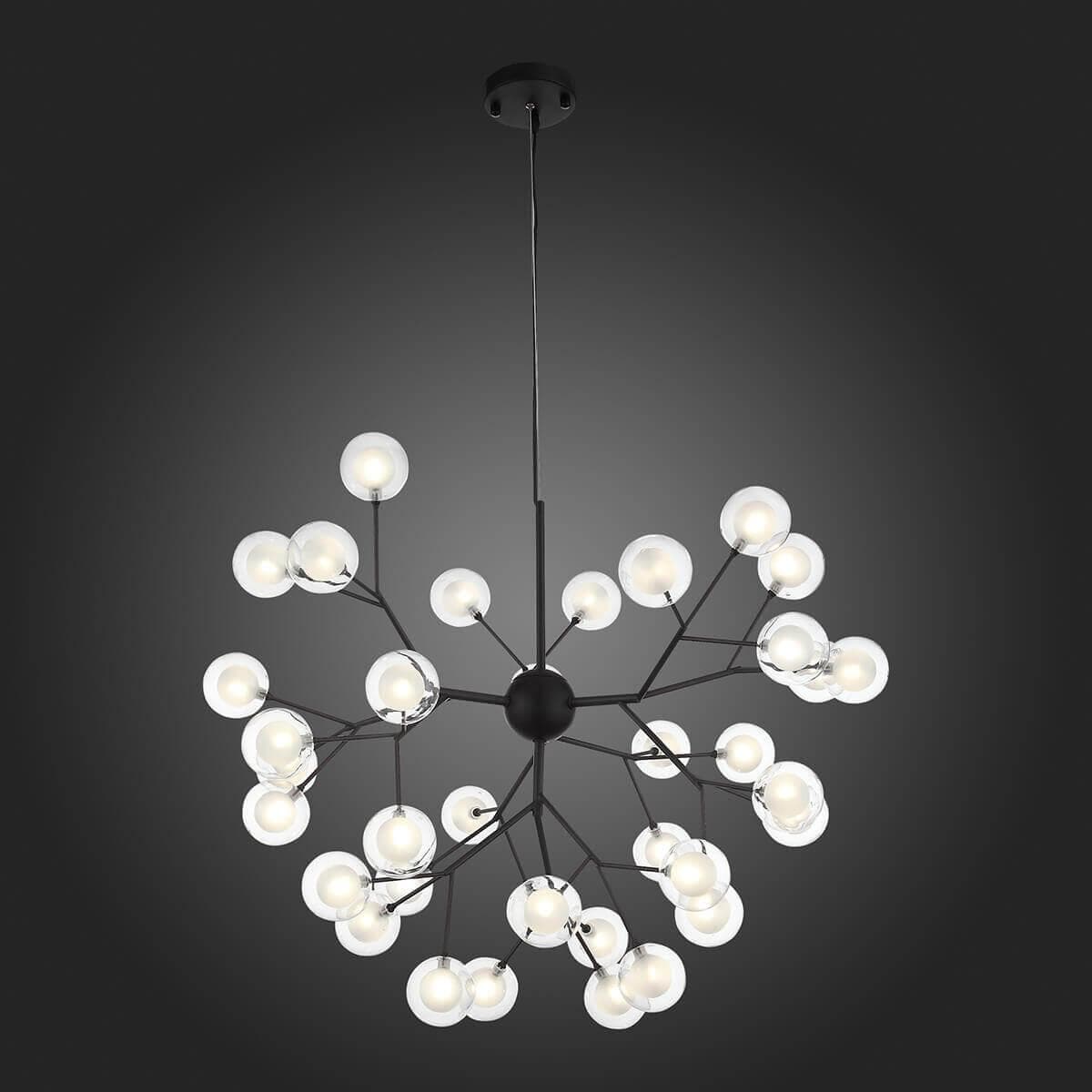 ST Luce SL376.403.36 Светильник подвесной Черный/Прозрачный, Белый G4 LED 36*2W — миниатюра 2