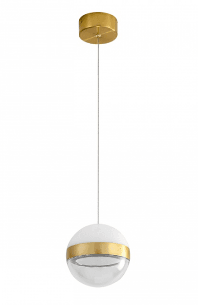 Odeon Light 5036/9L L-VISION ODL24 ант.бронза/прозрачн/молочный/металл/акрил Подвес LED 9W 4000K 480лм RONI