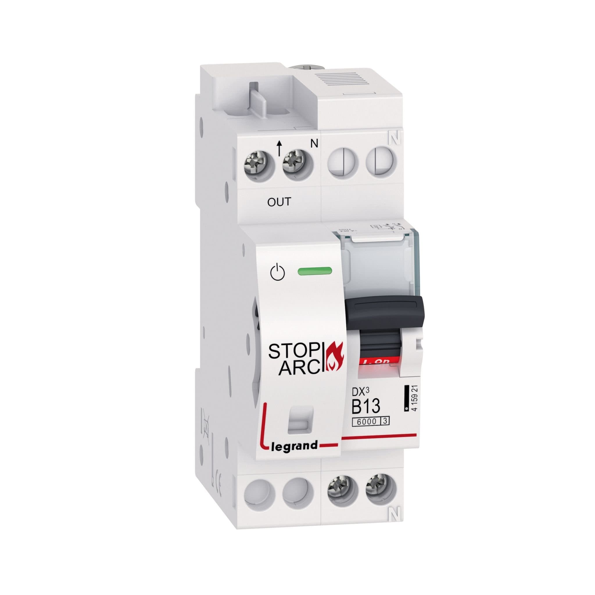 Legrand УЗДП DX3 Stop Arc 1P+N B13A 6000A (c авт. выключателем) 415921 — миниатюра 2