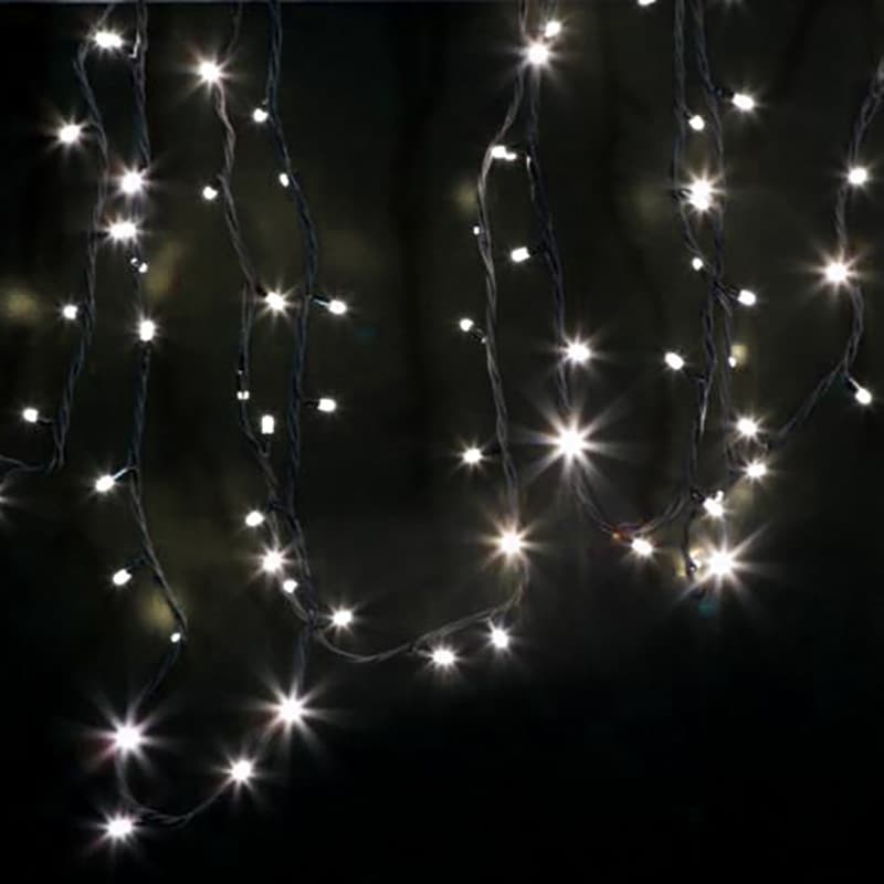 NEON-NIGHT Гирлянда модульная "Дюраплей LED" 12м 120 LED черный каучук ТЕПЛЫЙ БЕЛЫЙ 315-136