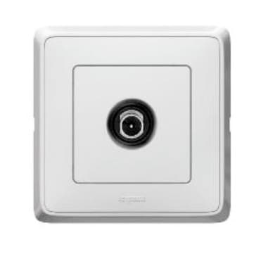 Legrand Cariva Бел Розетка TV оконечная 10 дБ, 4-2150 МГц 773679 — миниатюра 2