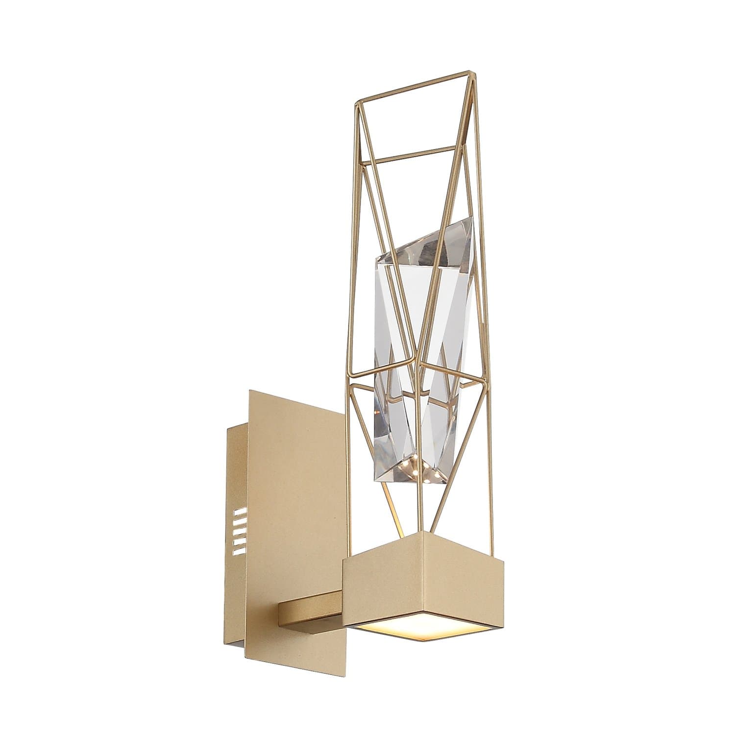 ST Luce SL815.201.01 Бра Матовое золото/Матовое золото, Прозрачный LED 1*6W 4000K — миниатюра 1