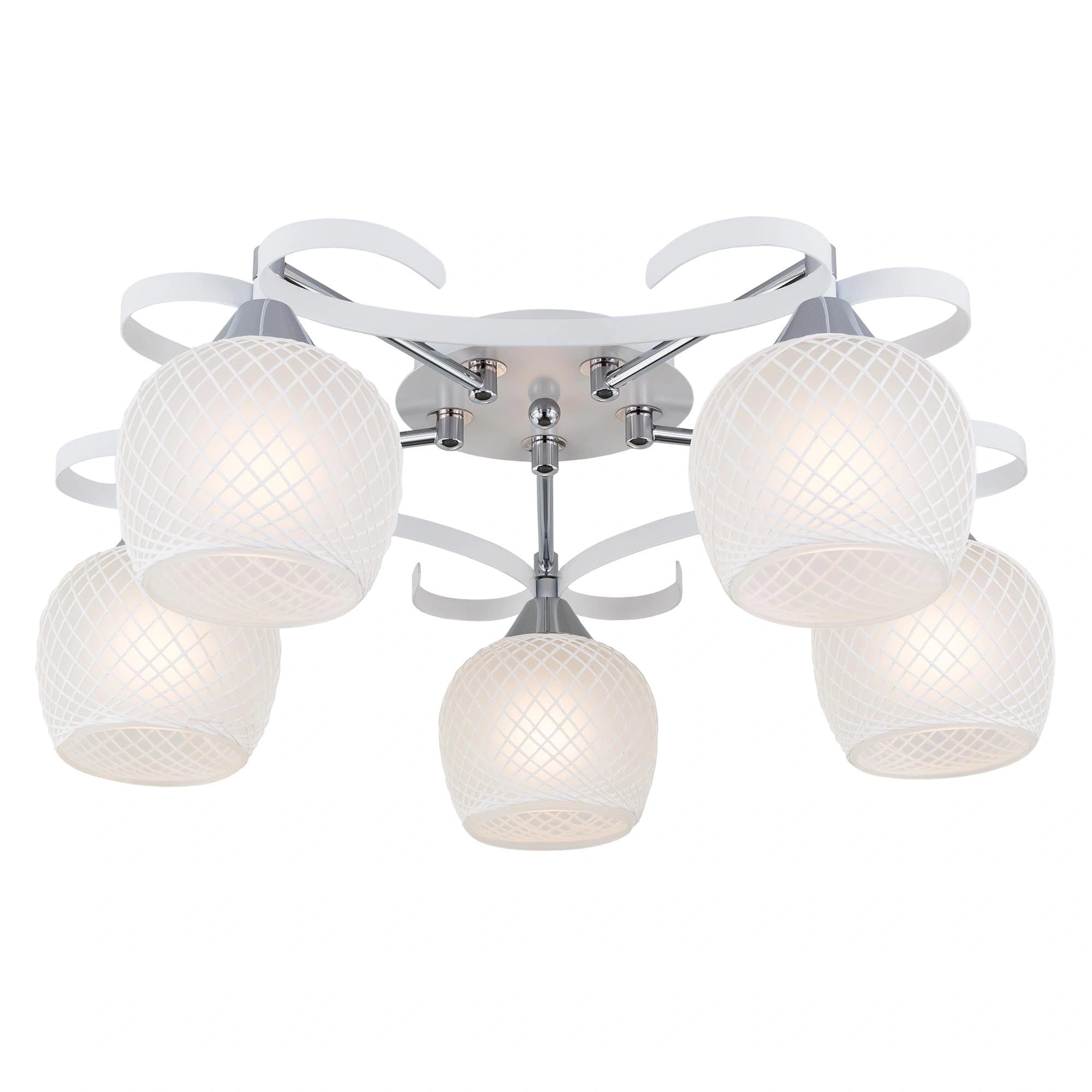 Citilux CL171151 Сюзи Белая+Хром Светильник Люстра — миниатюра 1