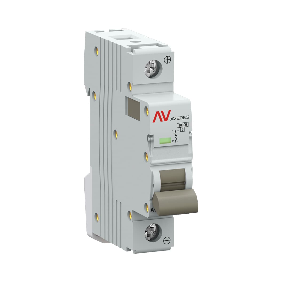 Выключатель автоматический AV-10 DC 1P 3A (C) 10kA EKF AVERES mcb10-DC-1-03C-av — миниатюра 1