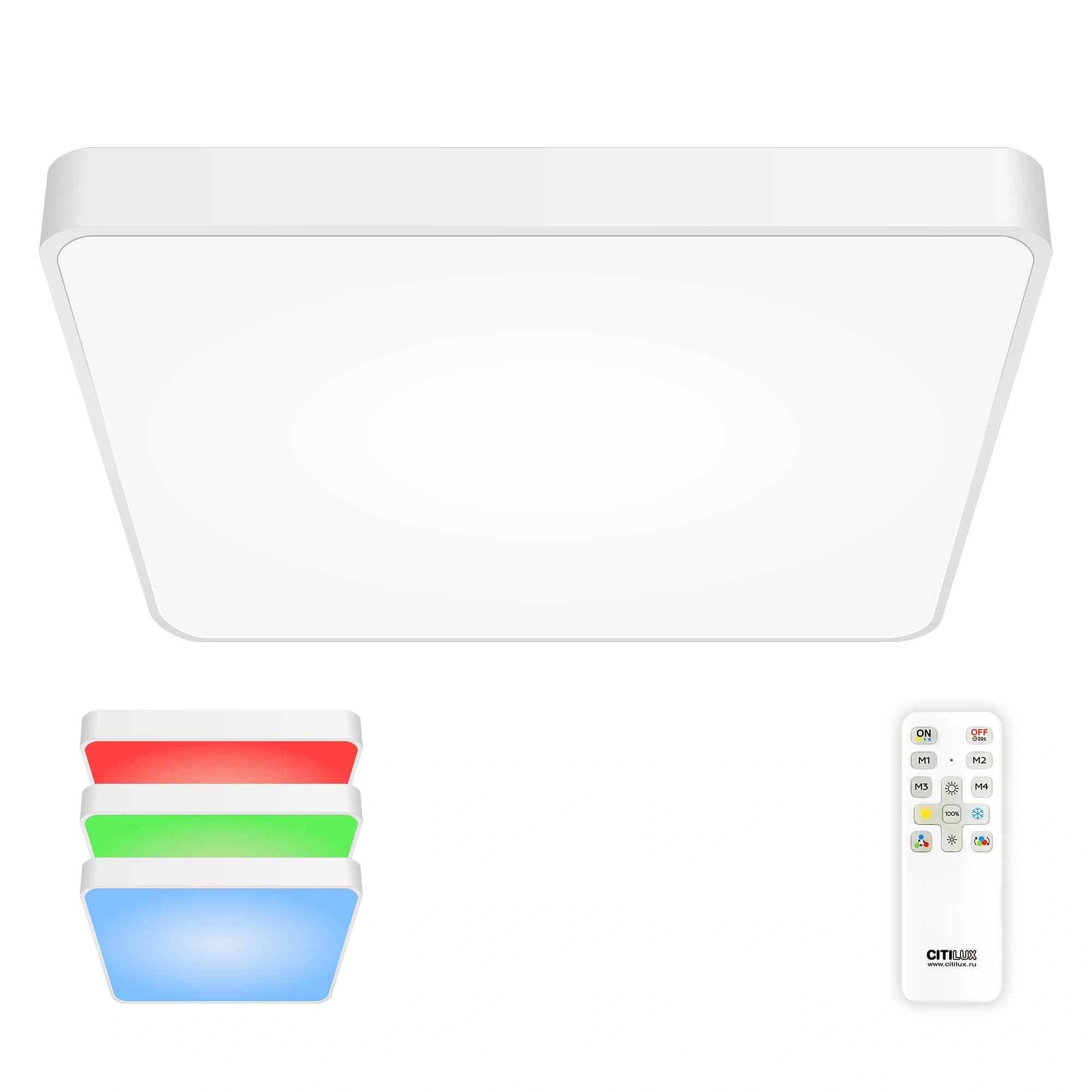 Citilux CL724K105G0 Купер Белый Светильник потолочный с RGB