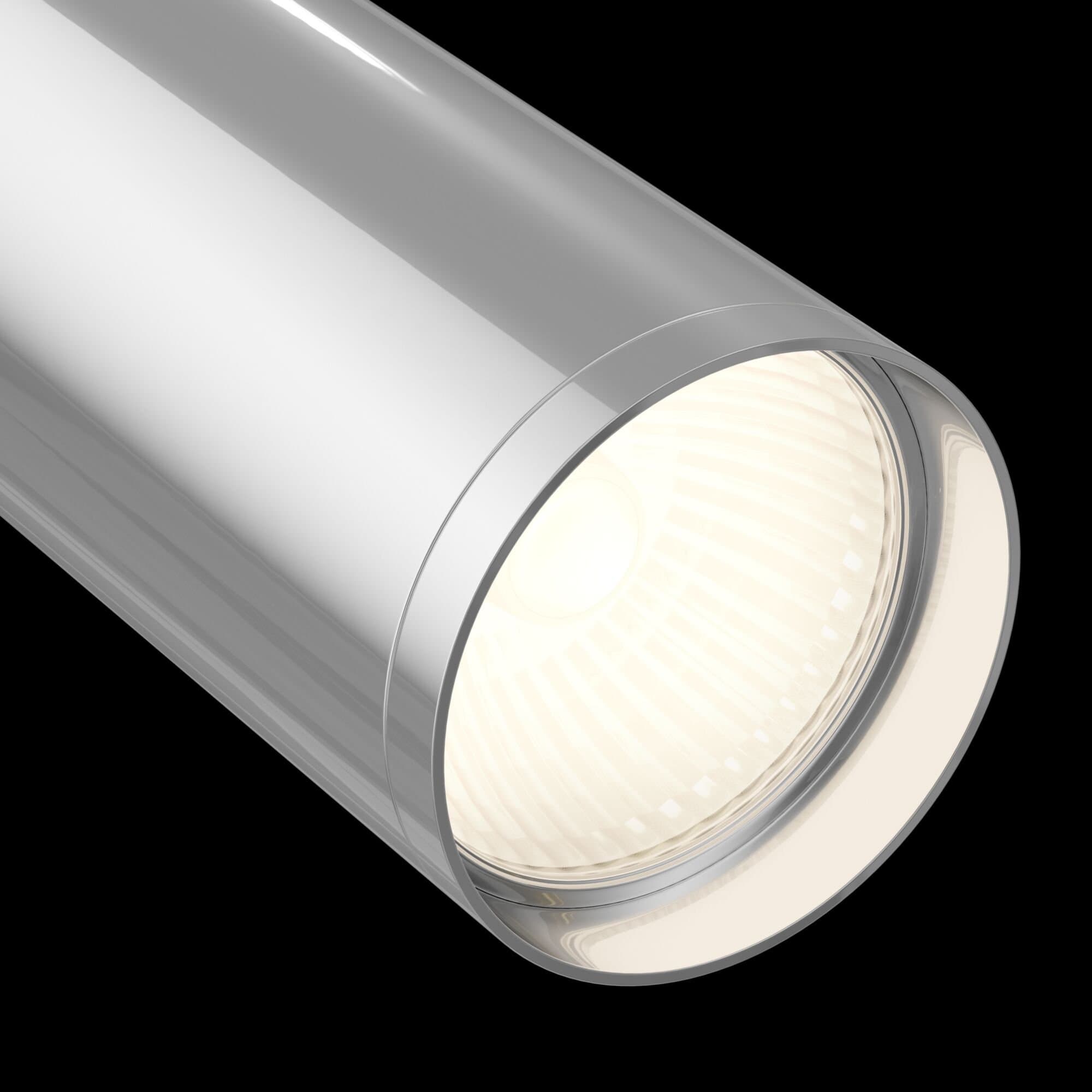 Maytoni Single phase track system Белый и Хром Светильник трековый (Набор) ( TR020-01W+TRA020-01CH) TR020-1-GU10-WCH — миниатюра 6