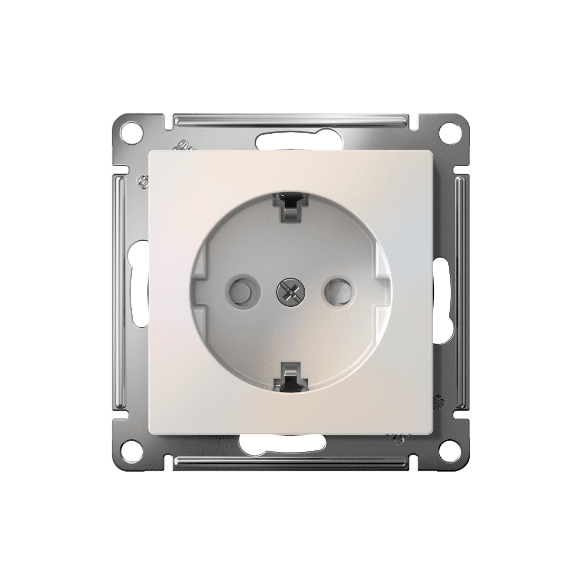 Systeme Electric AtlasDesign Жемчуг Розетка с заземлением со шторками, 16А, мех., быстрозажим. клем. — миниатюра 5