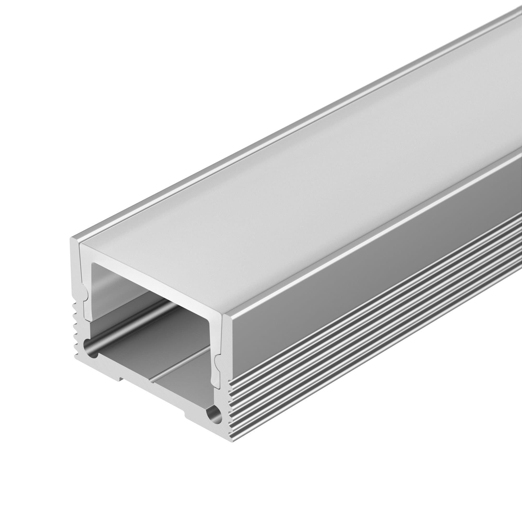 Arlight Профиль с экраном SL-SLIM20-H13-2000 ANOD+OPAL (Алюминий) 036835 — миниатюра 1