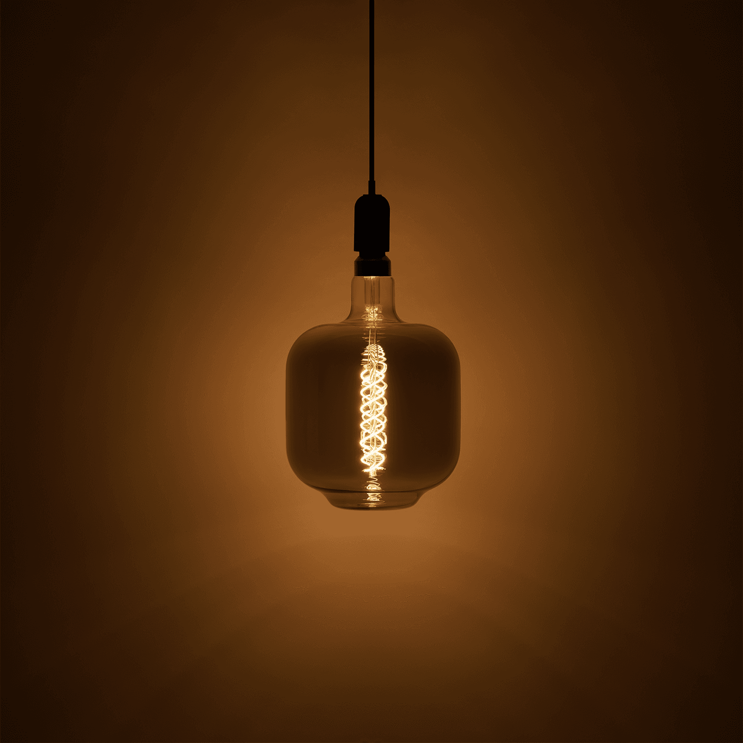 Gauss Лампа Filament DL180 8W 300lm 2400К Е27 gray flexible LED 164802008 — миниатюра 2