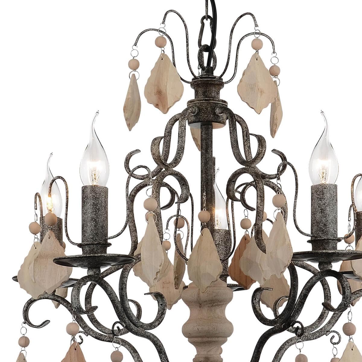 Favourite Albero Серая Люстра 5*E14*40W 1763-5P — миниатюра 2