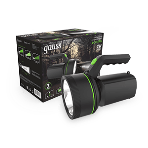 Gauss Фонарь прожекторный модель GFL601 7W 200lm Li-ion 3000mAh LED 1/10/30 GF601