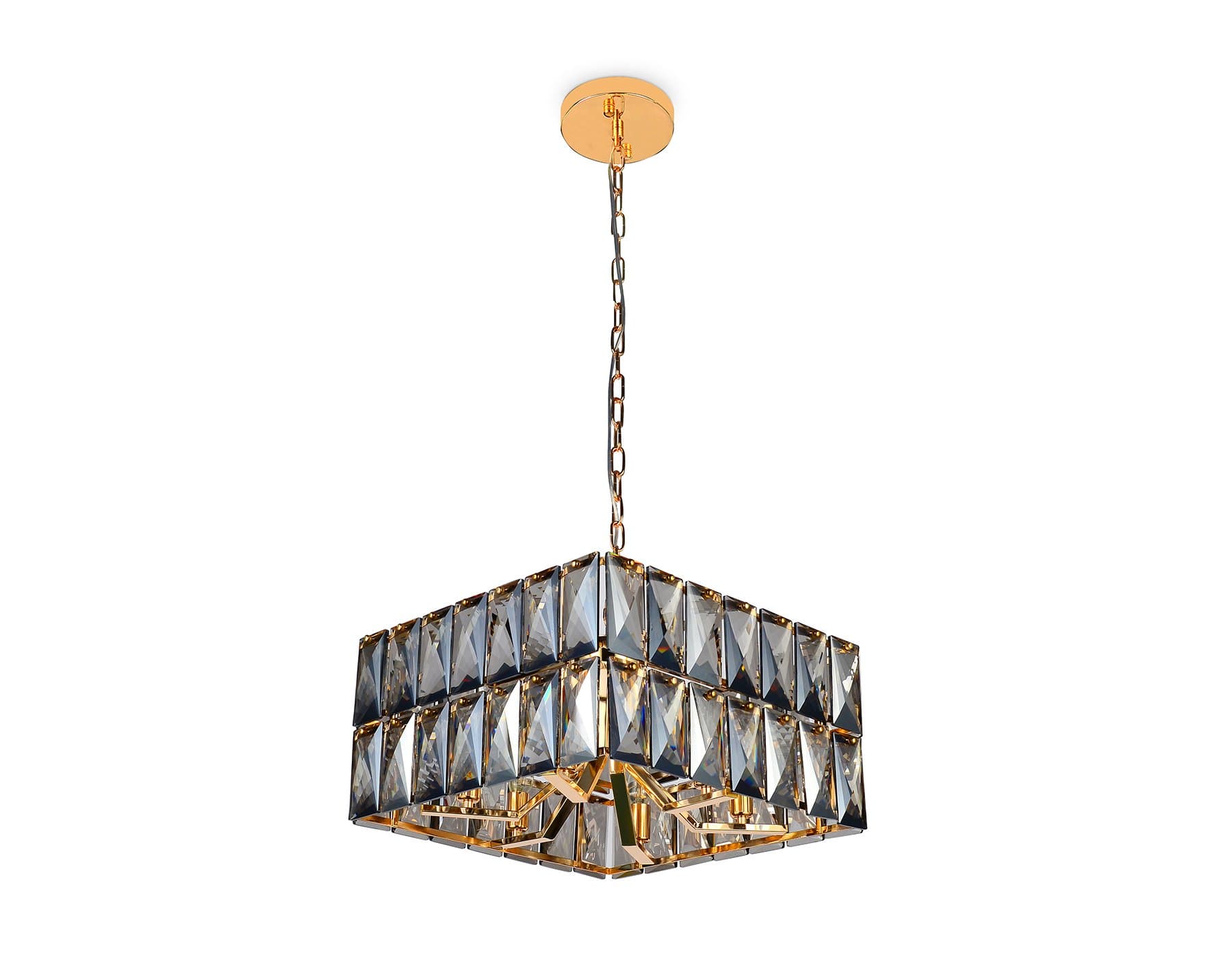 Ambrella Подвесная люстра TR5162/6 GD/SM золото/дымчатый E14/6 max 40W 480*480*945 — миниатюра 3