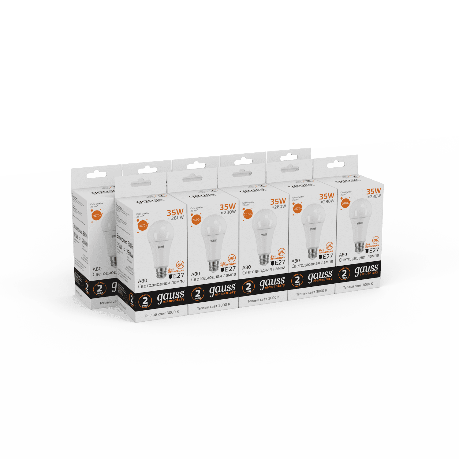 Gauss Лампа Elementary A67 35W 2670lm 3000K E27 LED 70215 — миниатюра 2