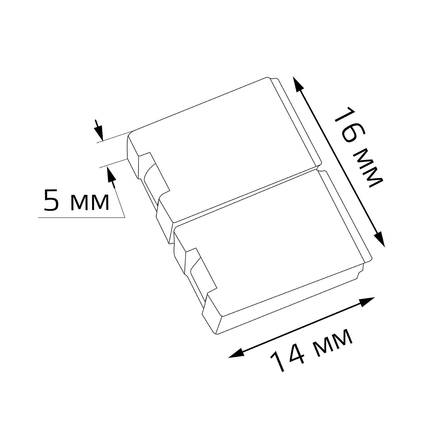Gauss Набор коннекторов для светодиодной ленты RGB 5 шт. в упак. 209204000 — миниатюра 2