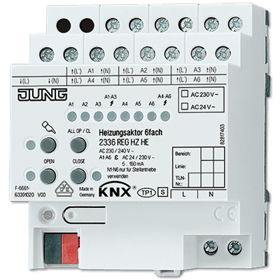 JUNG KNX Актор отопления 2336REGHZHE