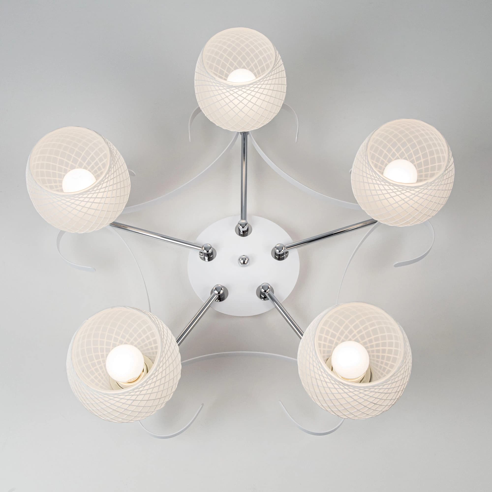 Citilux CL171151 Сюзи Белая+Хром Светильник Люстра — миниатюра 6