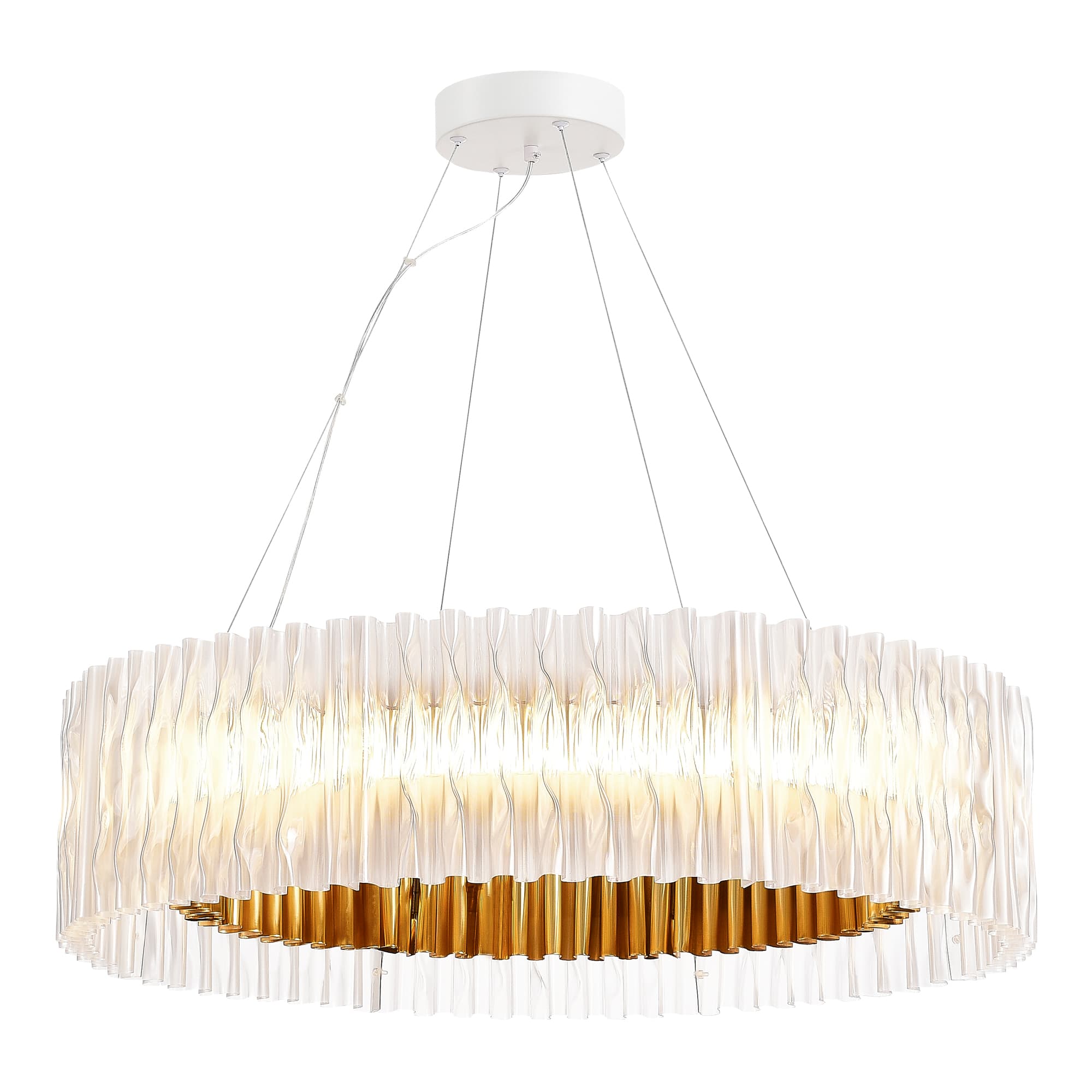 ST LUCE SL6012.213.01 Светильник подвесной Золотистый/Прозрачный LED 1*87W 3000K