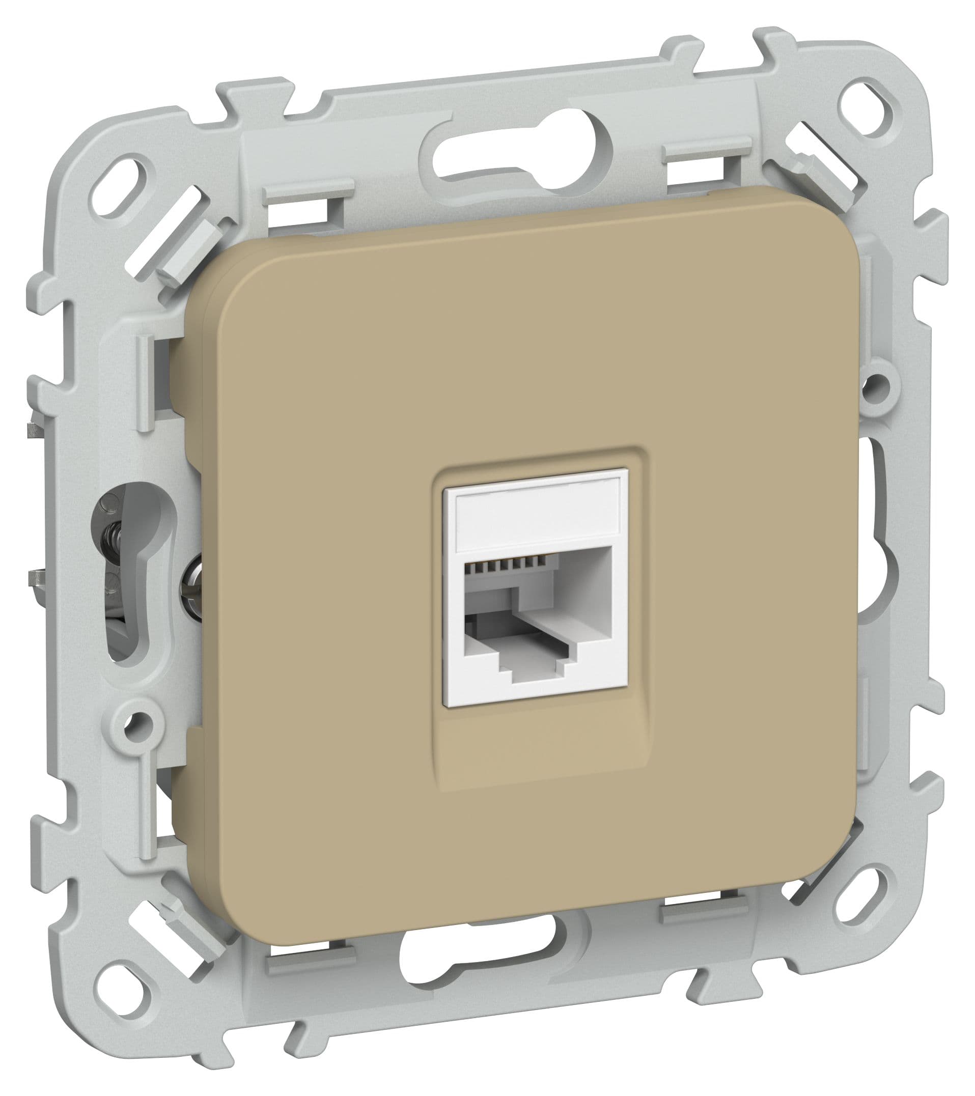 IEK FLITE Хаки Розетка компьютерная RJ45 категория 5Е UTP — миниатюра 1