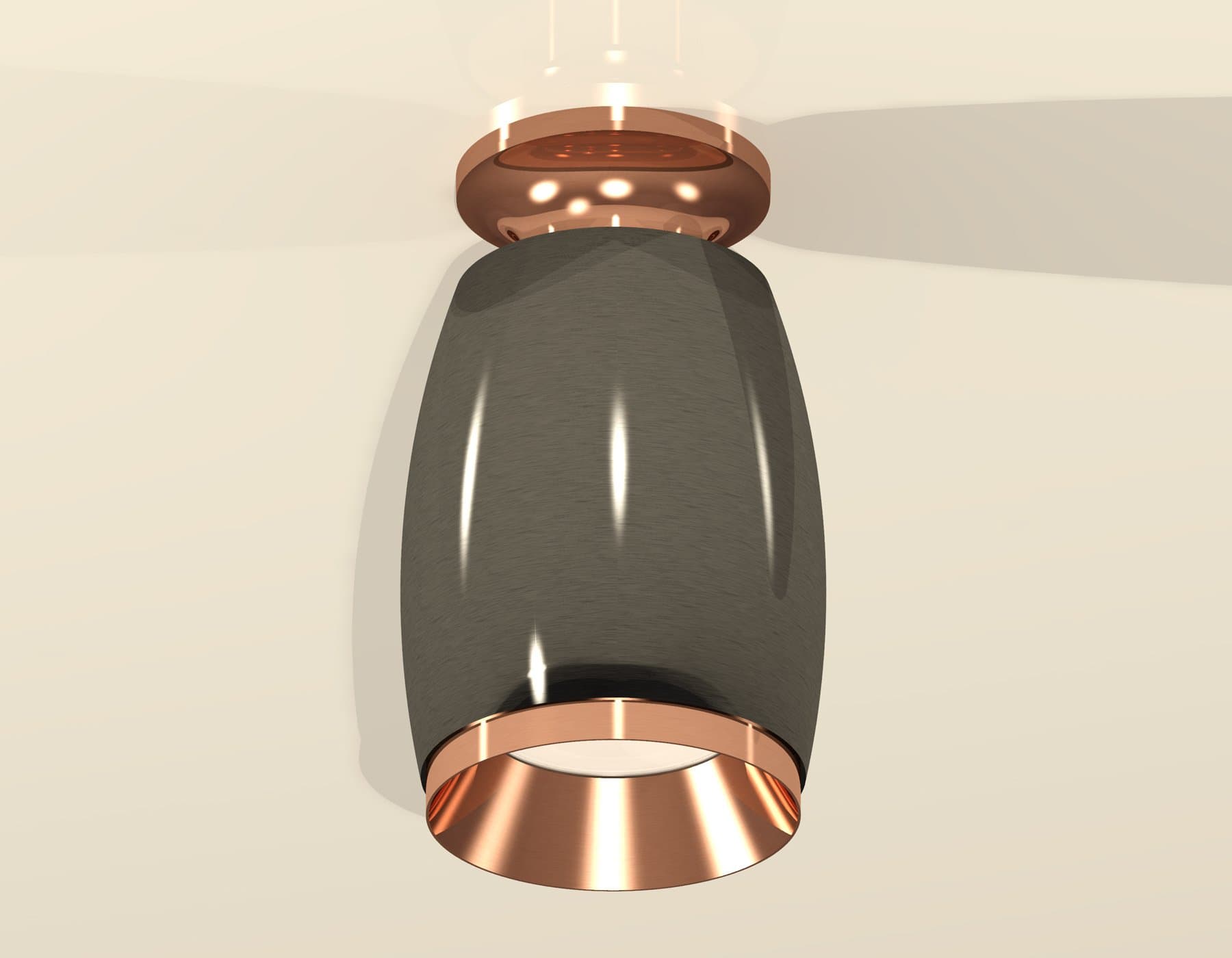 Ambrella Комплект накладного светильника XS1123044 DCH/PPG черный хром/золото розовое полированное MR16 GU5.3 (N6906, C1123, N7035) — миниатюра 2
