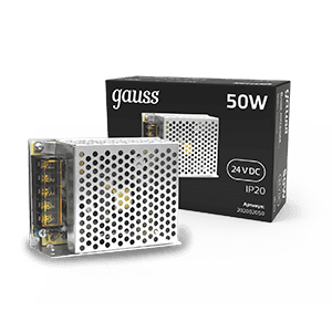 Gauss Блок питания 50W 24V IP20 1/120 202002050 — миниатюра 1