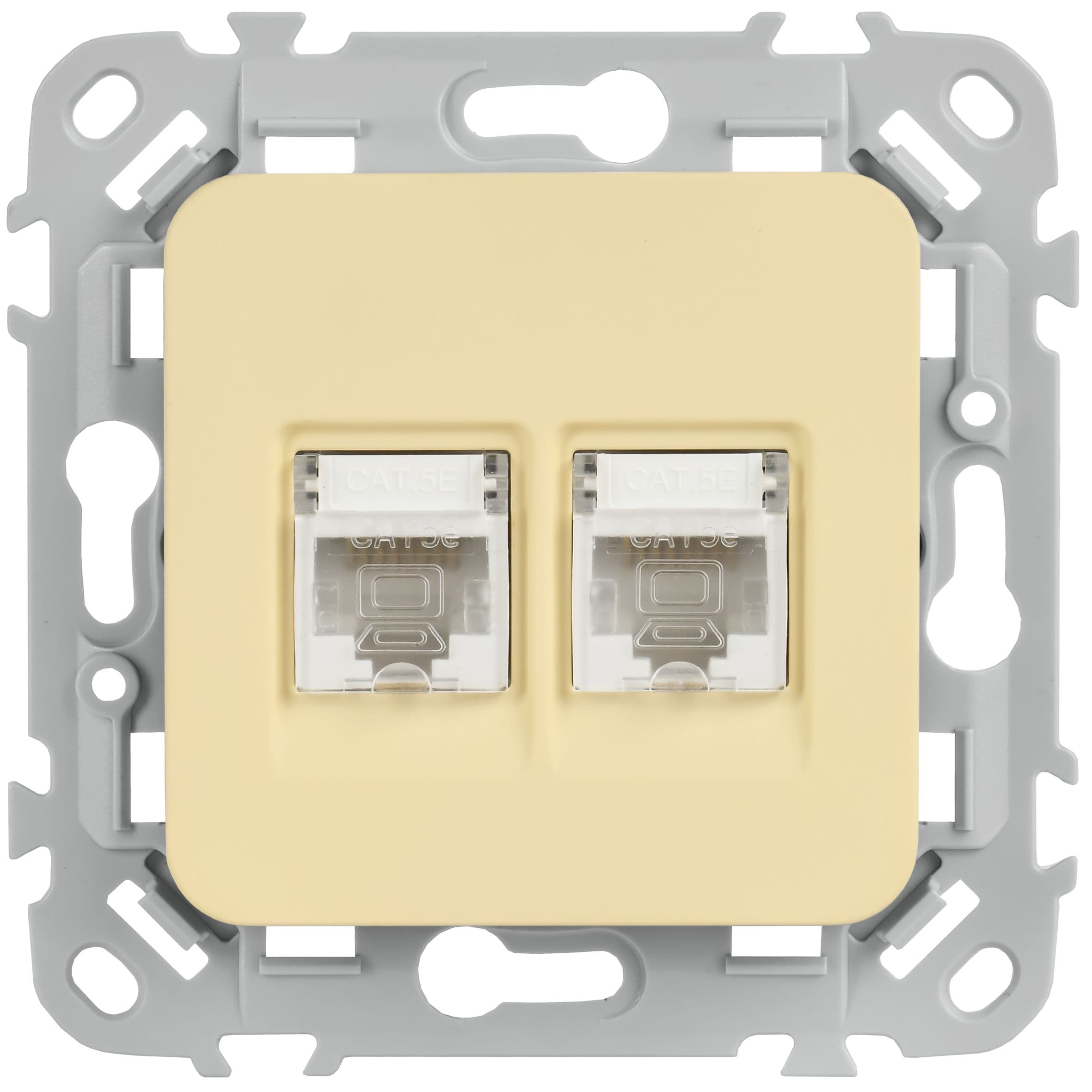 IEK FLITE Навахо Розетка 2-местная компьютерная RJ45 категория 5Е UTP — миниатюра 2