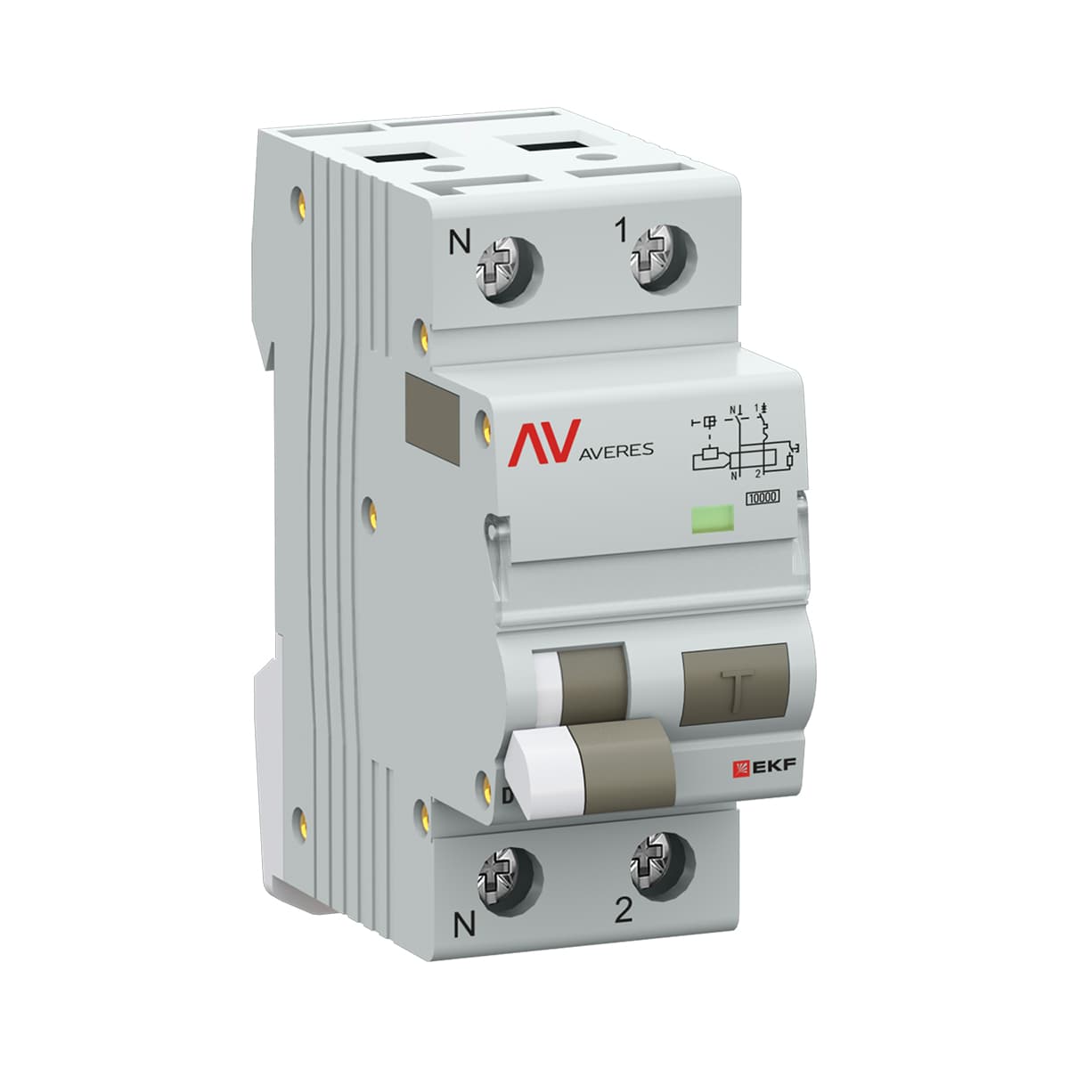 EKF Дифференциальный автомат DVA-10 1P+N 16А (C) 300мА (A) 10кА AVERES