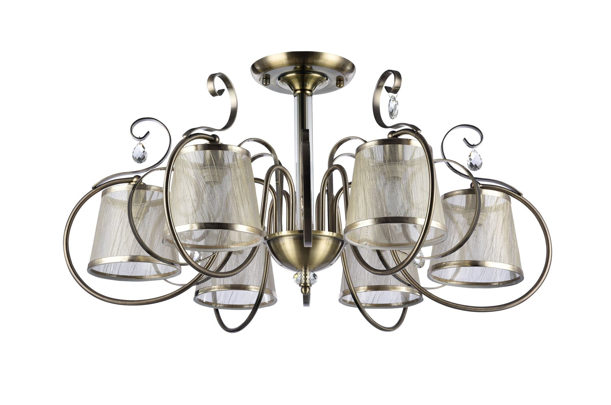 Freya Classic Simone Бронза Потолочный светильник E14 40W FR2020-PL-06-BZ — миниатюра 2