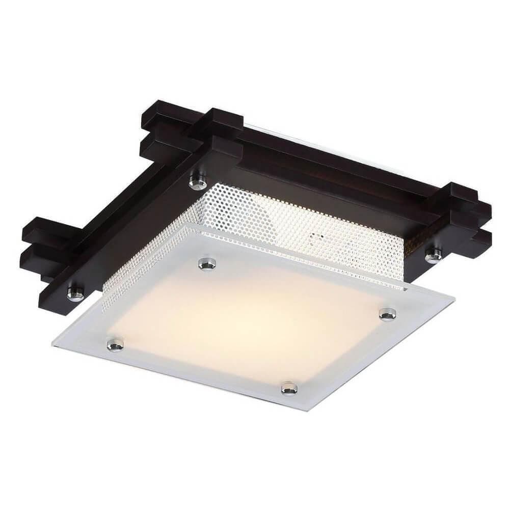 Arte Lamp Archimede Коричневый/Белый Светильник потолочный 1x60W 1xE27 A6462PL-1CK — миниатюра 3